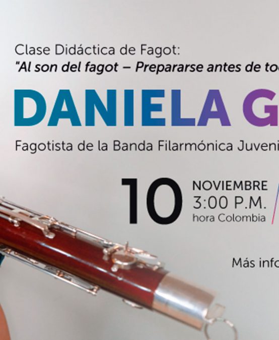 Clase didáctica de fagot a cargo de Daniela Garzón