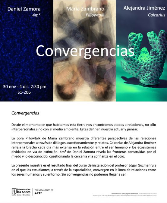 Exposición Convergencias: entrega final taller Instalación