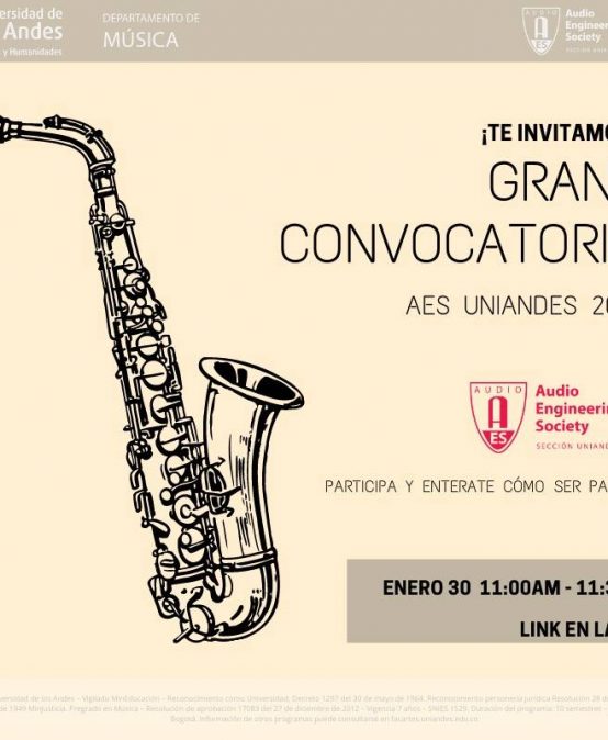 Reunión informativa: Convocatoria AES Uniandes