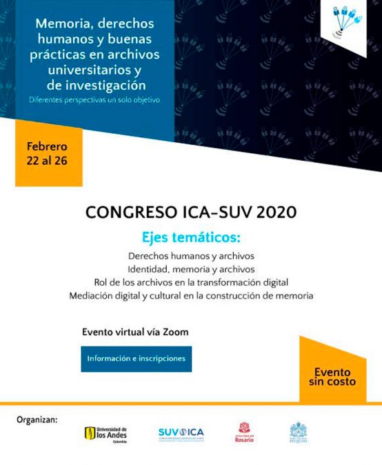Congreso virtual Memoria, derechos humanos y buenas prácticas en archivos universitarios y de investigación