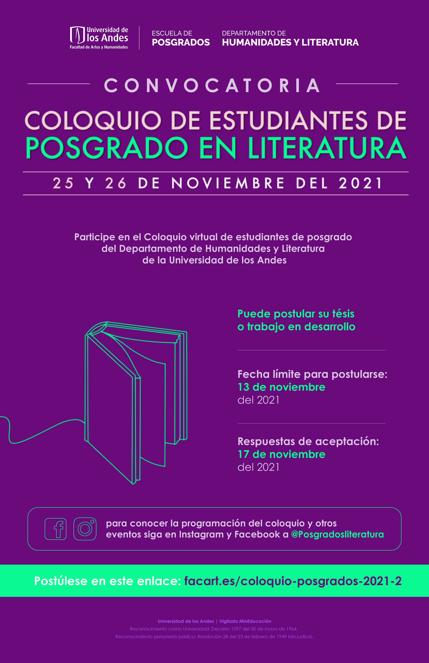 Convocatoria: Coloquio de estudiantes de posgrado en Literatura