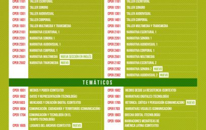 Oferta cursos de pregrado del Ceper 2021-2