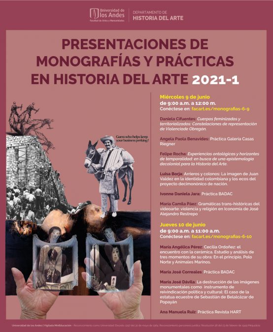 Presentación de monografías y prácticas en Historia del Arte 2021-1