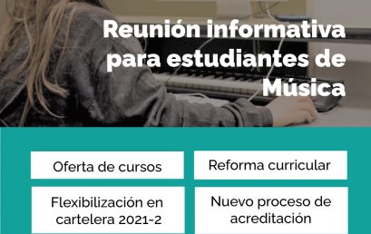 Reunión informativa para estudiantes de Música
