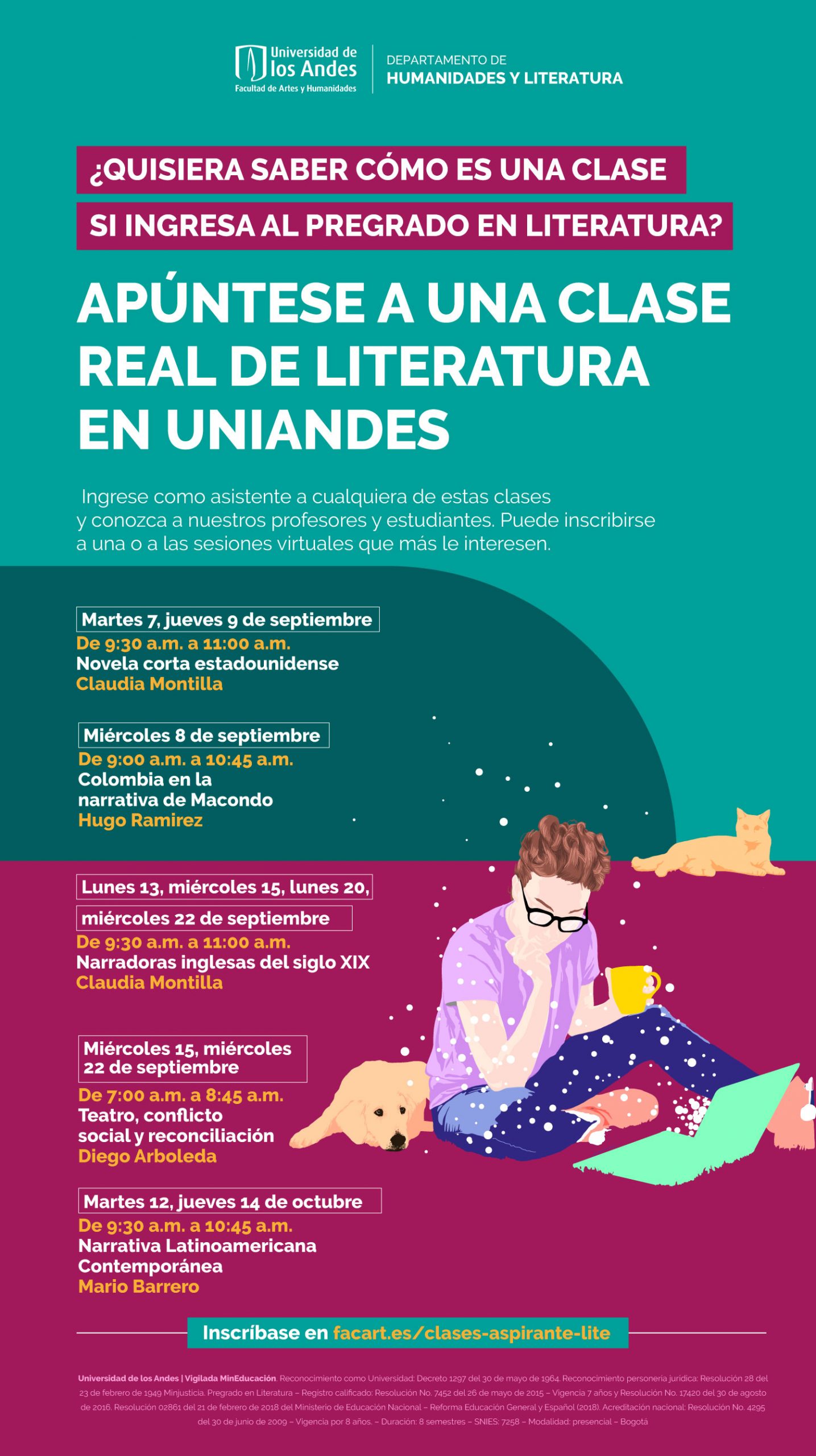 ¿Quisiera saber cómo es una clase si ingresa al pregrado en literatura? ¿Quisiera saber cómo es una clase si ingresa al pregrado en literatura?