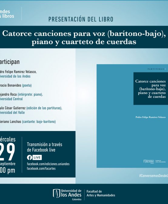 Presentación del libro: Catorce canciones para voz, piano y cuarteto de cuerdas