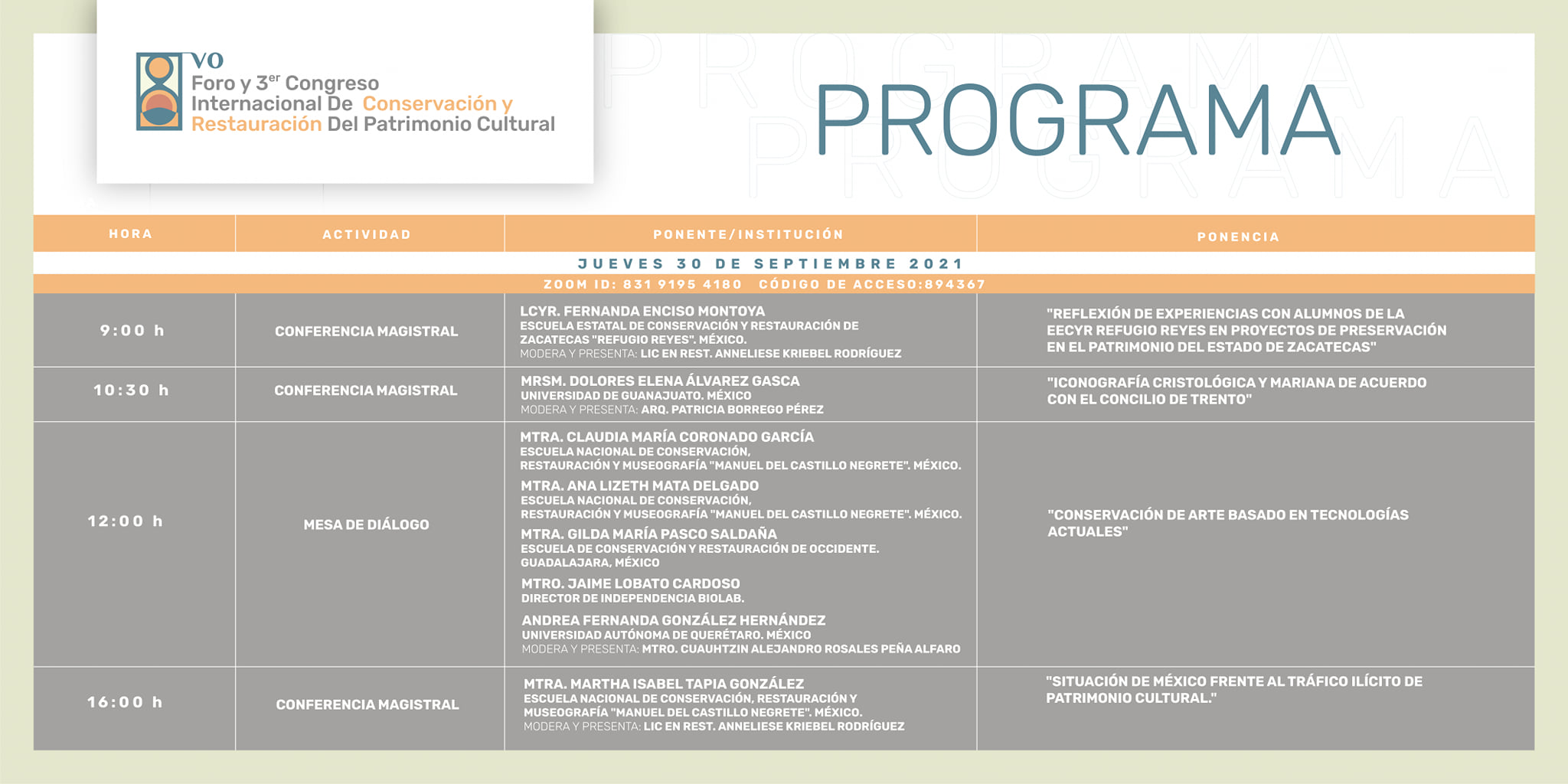 Congreso Internacional de Conservación y Restauración del Patrimonio Cultural "Diálogos Transdisciplinarios - David Cohen Congreso Internacional de Conservación y Restauración del Patrimonio Cultural "Diálogos Transdisciplinarios - David Cohen