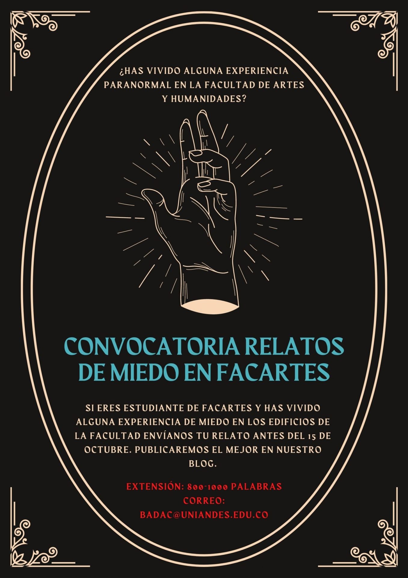 Relatos de miedo en Facartes - Badac
