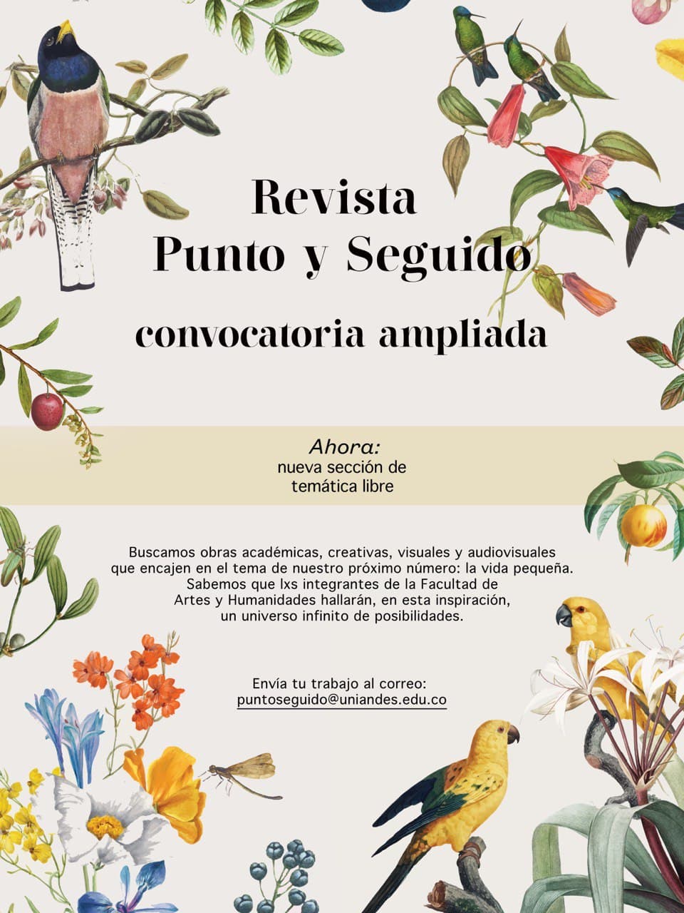 Convocatoria abierta del 16 de septiembre al 14 de octubre