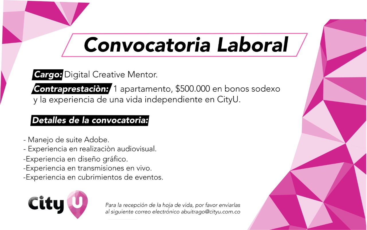 Contraprestación: 1 apartamento, $500.000 en bonos sodexo y la experiencia de una vida independiente en CityU
