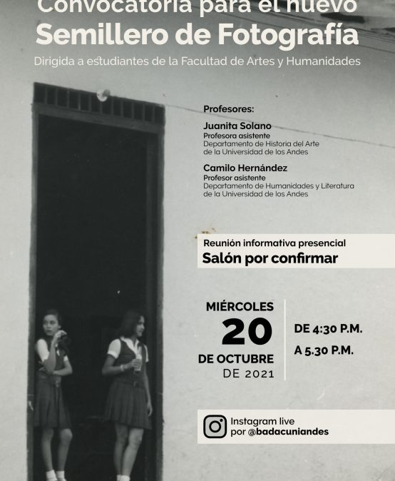 Convocatoria para el nuevo Semillero de Fotografía