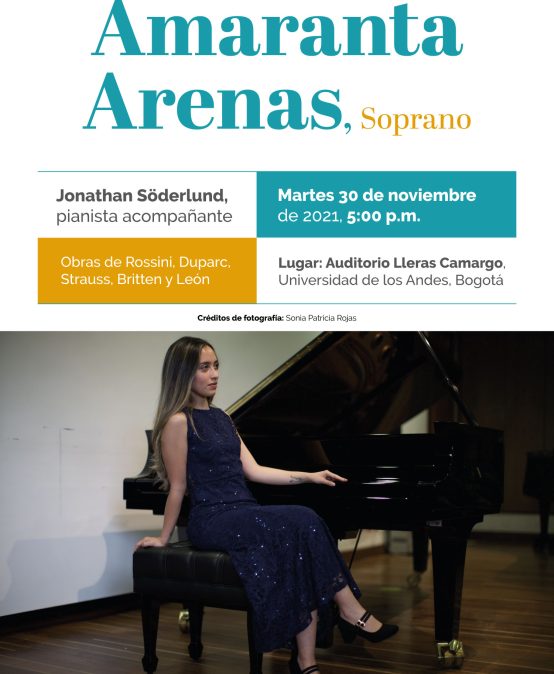 Recital de grado: Amaranta Arenas, soprano