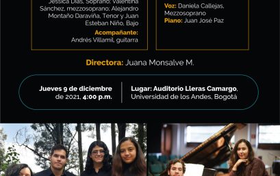 Concierto:  Cuarteto de voces | Dúo de voz y piano