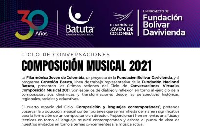 Ciclo de conversaciones virtuales composición musical: Sesion #4 Composición y lenguajes contemporáneos
