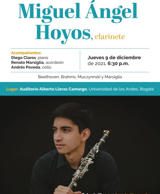 Recital de grado: Miguel Ángel Hoyos, clarinete