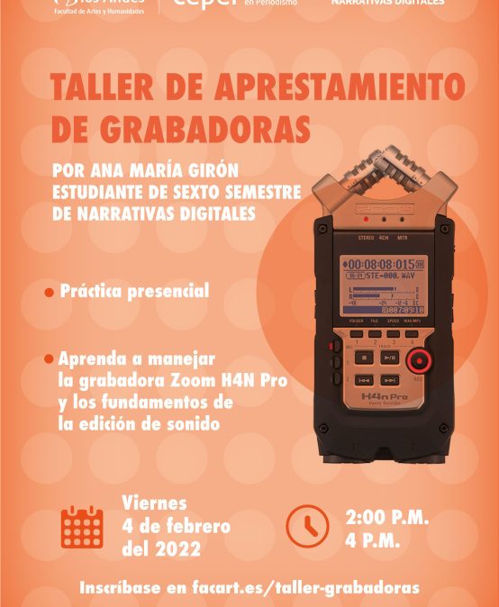 Taller de aprestamiento de grabadoras