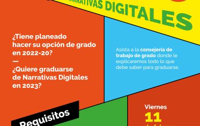 Consejería de trabajo de grado Narrativas Digitales