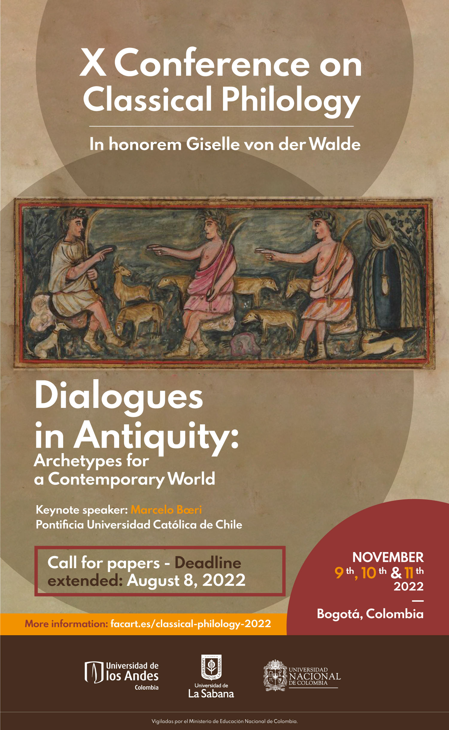 Call for proposals X Conference on Classical Philology in honorem Giselle von der Walde