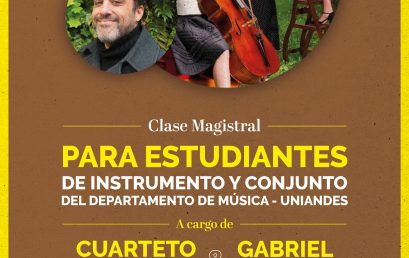 Clase magistral dirigida a los estudiantes de instrumento y conjunto impartida por el Cuarteto Voce y Gabriel Sivak