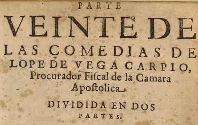 Santiago Restrepo edita El hombre, por su palabra, comedia de la Parte XX de Lope de Vega