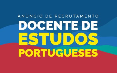 Anúncio de recrutamento docente de Estudos portugueses