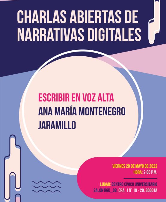 Charlas abiertas de Narrativas Digitales:  Escribir en voz alta