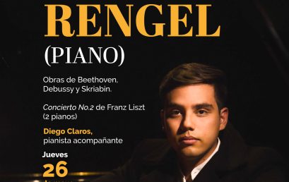 Concierto de Piano: Nicolás Rengel – Obras de Beethoven, Debussy, Skriabin y Liszt