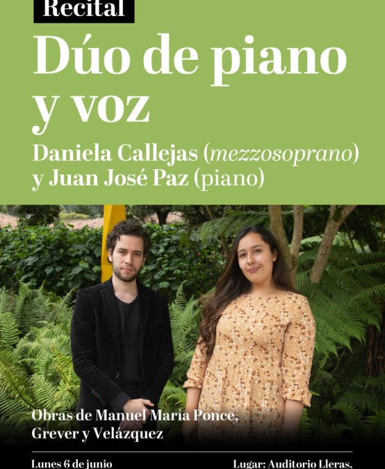 Recital: Dúo (piano y voz)