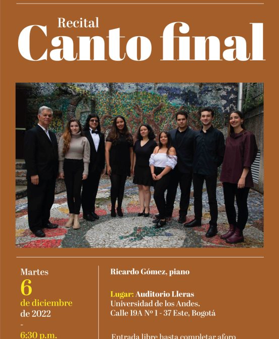 Recital final: cátedra de canto lírico