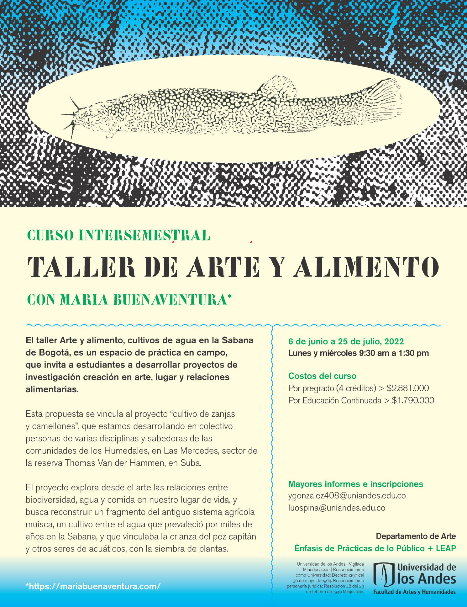 Curso intersemestral: Taller de arte y alimento con María Buenaventura
