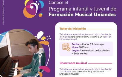Conozca el Programa Infantil y Juvenil de Formación Musical