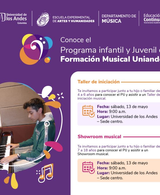 Conozca el Programa Infantil y Juvenil de Formación Musical