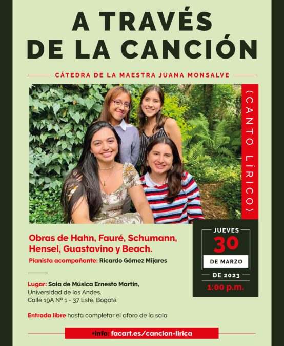 Concierto del Mediodía: A través de la canción (canto lírico)