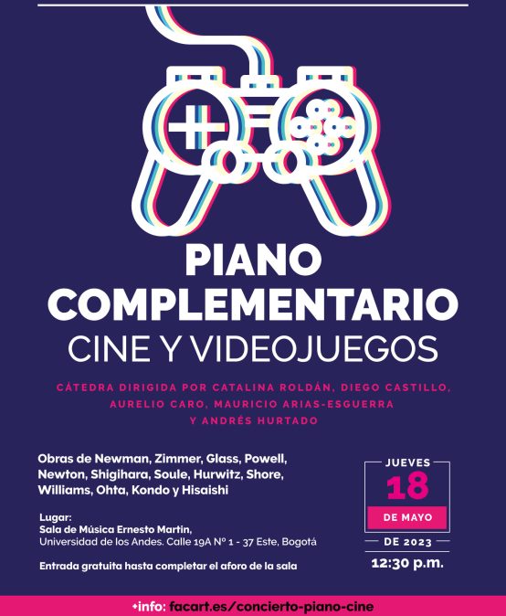 Concierto del mediodía: Piano complementario presenta ‘Cine y videojuegos’