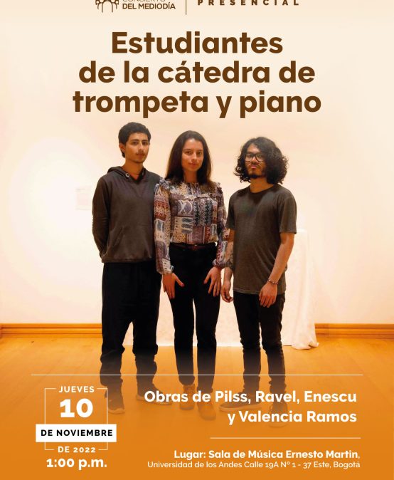 Concierto del Mediodía: estudiantes de la cátedra de trompeta y piano