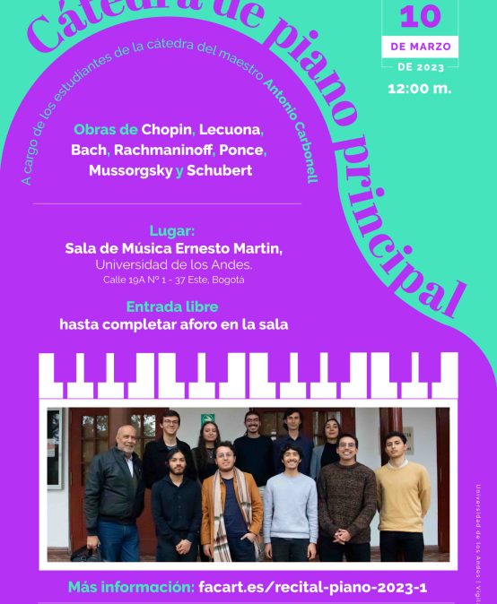 Concierto de los estudiantes de piano principal