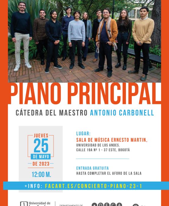 Concierto del Mediodía: Piano Principal