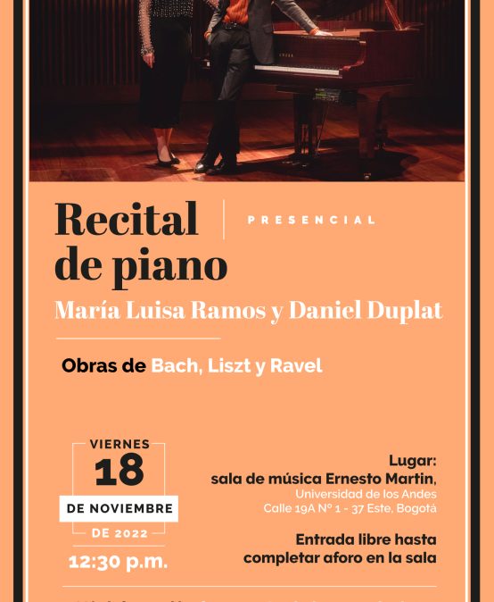 Recital de piano: estudiantes Maestría en Música