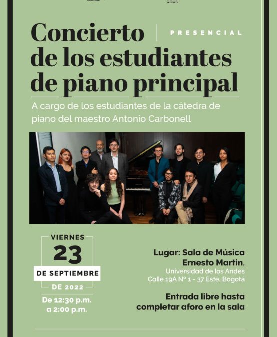 Concierto de los estudiantes de piano principal