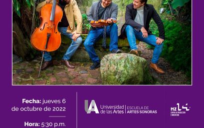 Bogotá Piano Trío en la Escuela de Artes Sonoras
