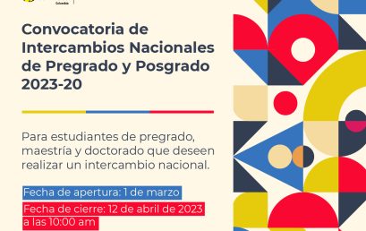 Convocatoria de intercambios nacionales 2023-20