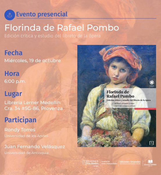 Presentación del libro: Florinda de Rafael Pombo en la Librería Lerner (Medellín)