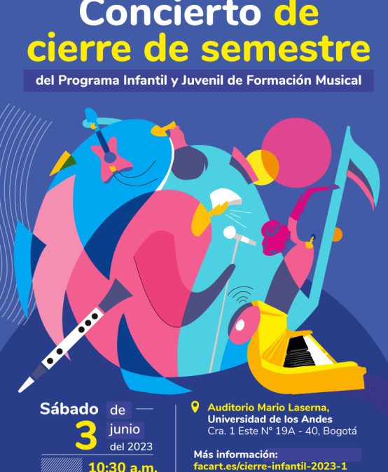 Concierto de cierre en 2023-1 del Programa Infantil y Juvenil de Formación Musical
