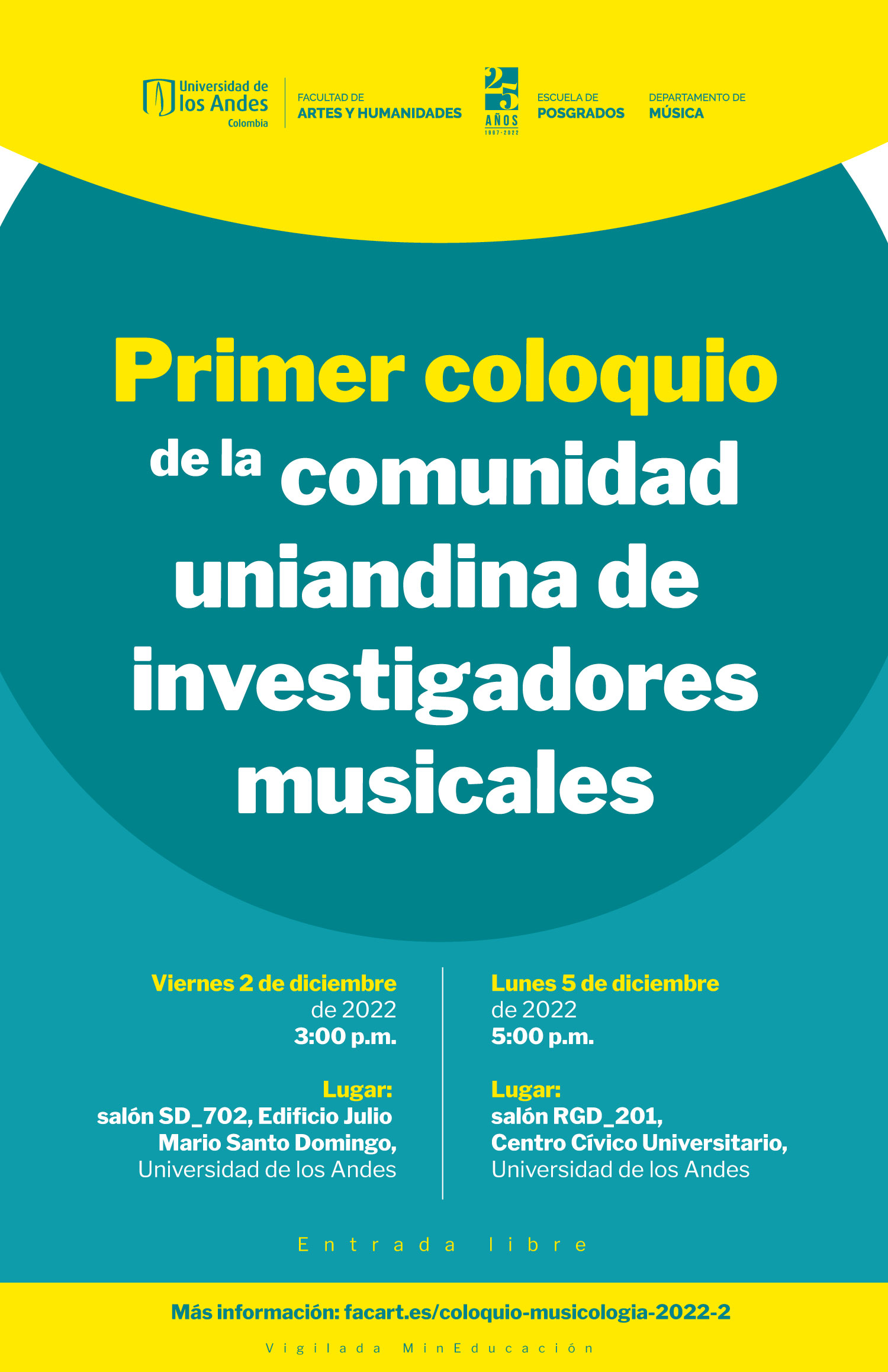 Primer coloquio de la comunidad uniandina de investigadores musicales