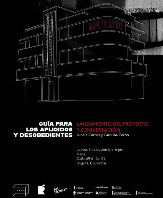 Lanzamiento, taller y conversatorio: Guía para los afligidos y desobedientes – Un proyecto de Nicole Cartier