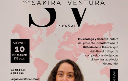 Conferencia con Sakira Ventura (España)