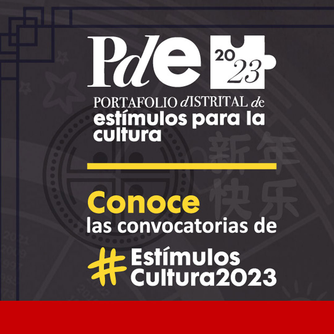Portafolio de convocatorias del Programa Distrital de Estímulos - PDE 2023