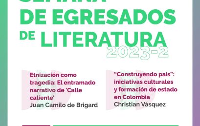 Semana de egresados de Literatura 2023-2
