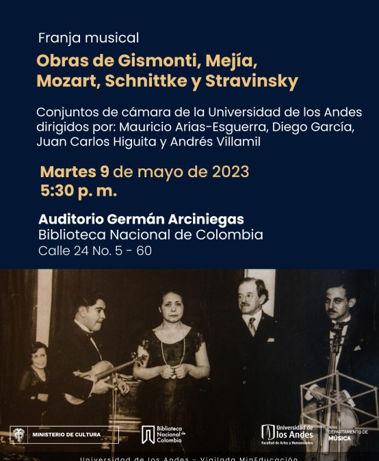 Conjuntos de ‘Música de cámara Uniandes’ en la Biblioteca Nacional