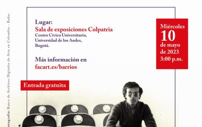 Álvaro Barrios en la Escuela de Bellas Artes, conversa con Jaime Iregui
